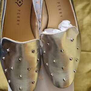 Katy Perry women's silver flats, size 6.5